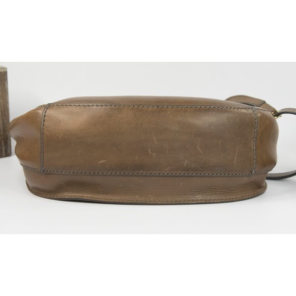 Frye Vintage Brown Smooth Distressed Leather Hobo - Picture 6 of 6